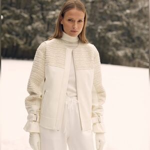 NWT! $558 KOBI HALPERIN​ Cassie Bounce Mixed Media Tweed Jacket Size Large